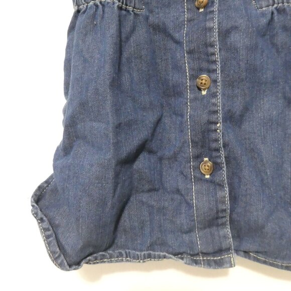 OLD NAVY | 18-24 months | Blue Button-Up Short Sleeve Denim Dress - Picture 9 of 15
